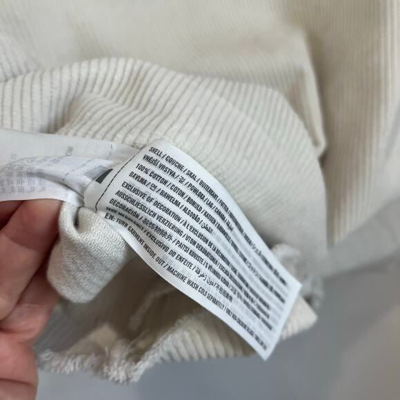 Hollister Off White Corduroy Button Front Utility Shacket Size XXS 100% Cotton - Picture 5 of 7
